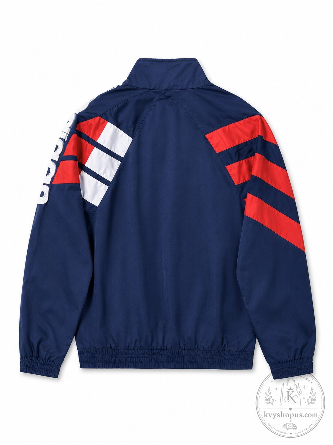 Juhoon Cortis Vintage Navy Red Sports Track Jacket Juhoon Cortis Vintage Navy Red Track Jacket – image 3 of 3