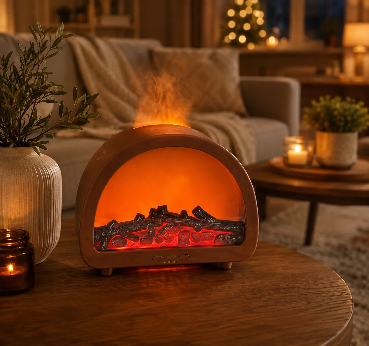 Flame Fireplace Essential Oil Diffuser
