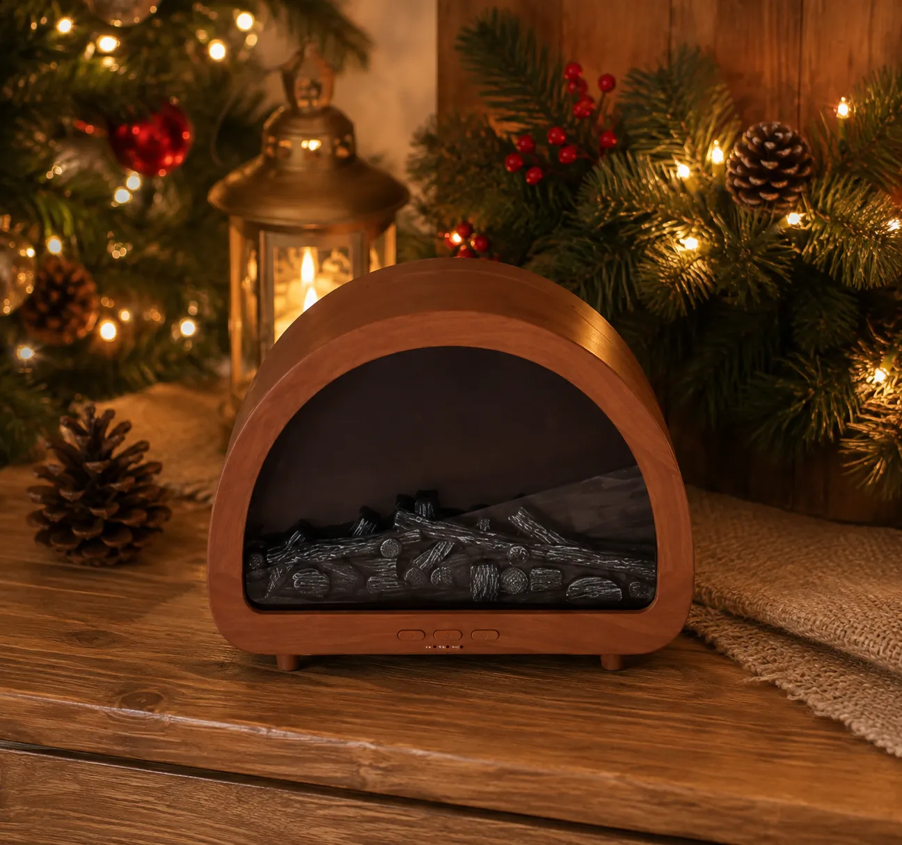 Flame Fireplace Essential Oil Diffuser (3) Flame Fireplace Essential Oil Diffuser – image 3 of 3